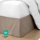 thumbnail image 5 of Faldón de cama cepillado Doble Bare Home Colección Premium 1800 Caída de 15 Pulgadas Tamaño Completo Color Topo, 5 of 5