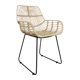 thumbnail image 1 of Silla Ratan Javali Brazo Rattan Natural Grupo Microtec Exterior Jardin Terraza Patio Todo Tipo Clima Ratán Grupo Microtec Javali B Javali, 1 of 2