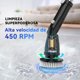 thumbnail image 5 of Limpiadora Eléctrica Giratoria TASVAC Negra Impermeable IPX5, Mango Largo + 5 Cabezas Intercambiables | Baño, Azulejos, Pisos, 5 of 9