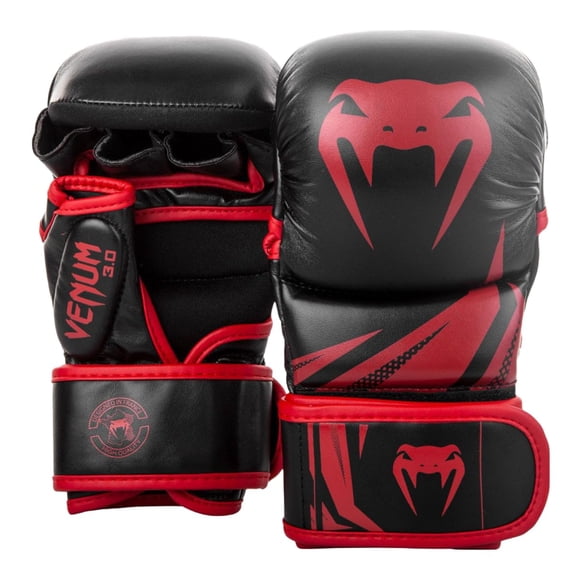 Guantes de sparring Venum Challenger 3.0 Negro/Rojo para MMA