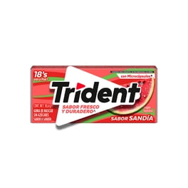 Goma de mascar Trident sin azúcar sabor a sandía 18 pzas