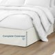 thumbnail image 4 of Faldón de Cama Cepillado Doble Bare Home Colección Premium 1800 Caída de 15 Pulgadas Tamaño Completo Color Crema, 4 of 5