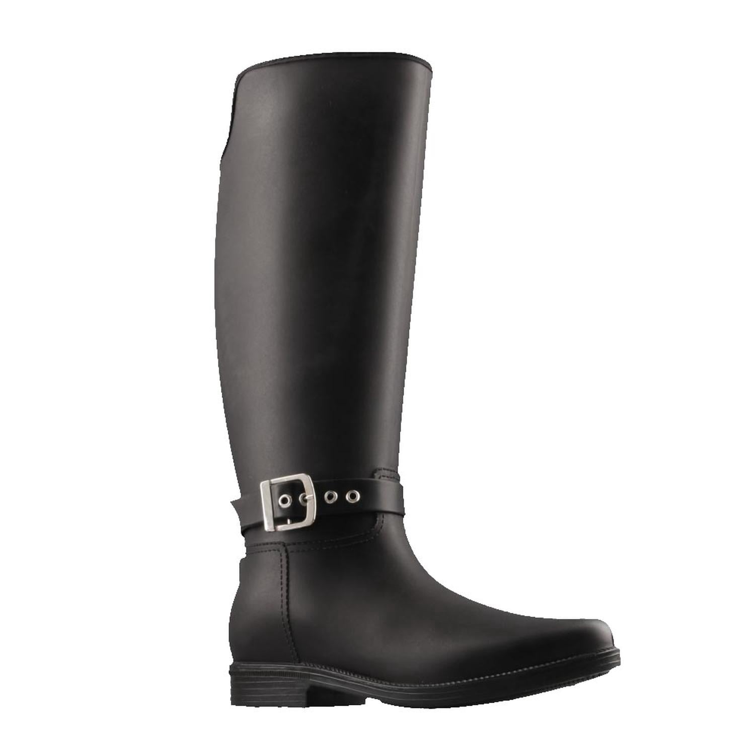 Bota Mujer TOP MODA Impermeables LLUVIA Casual negro 25