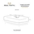 thumbnail image 3 of Protector Cubre Colchón 100% Impermeable, Transpirable y Ligera Real Textil (Matrimonial), 3 of 5