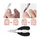 thumbnail image 4 of Alicate Para Uñas Corta Antisalpicaduras Pedicure Y Manicure 10 Pz Plata con Negro Malubero Alicate Para Uñas, 4 of 4