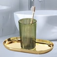 thumbnail image 1 of Vaso para enjuague bucal, vaso para cepillo de dientes, juego de vasos para pareja, vaso para pasta de dientes de viaje, de vidrio, diseño plegable y portátil, ideal para baño, oficina,, 1 of 8