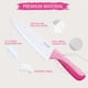 thumbnail image 3 of Juego de Cuchillos de Cocina hecef de 15 Piezas con Recubrimiento Antiadherente - Rosa, 3 of 10