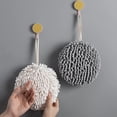 thumbnail image 2 of Paquete de 4 bolas absorbentes para limpiar las manos | Toallas de cocina multifuncionales | Tela de chenilla supersuave | Secado rápido | Alta absorción de agua (hasta 400 ml) | Anilla para colgar, 2 of 9