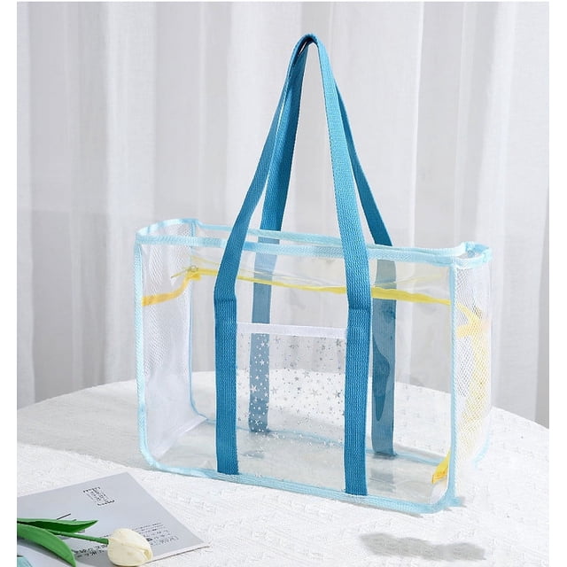 Amzcrzy Caja De Almacenamiento De Adornos, Bolso De Mano Para Mujer, Bolsa De Viaje Transparente De Pvc, Bolsa De Almacenamiento, Práctica Bolsa De Natación, Bolsa De Playa Para Exteriores, Contenedo