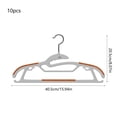 thumbnail image 3 of Perchas antideslizantes de plástico en pack de 10 | Hombros sin corredera, organización de armarios que ahorran espacio | Multicolor gris negro naranja azul marino | Gancho pequeño impermeable, 3 of 6