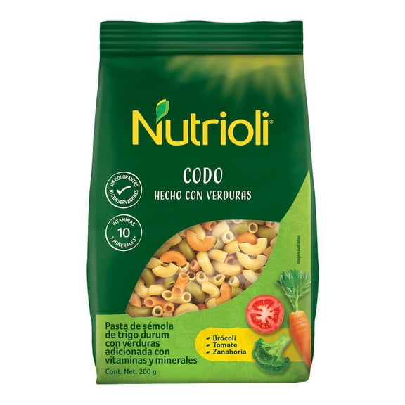 Nutrioli Codo Verduras 200g