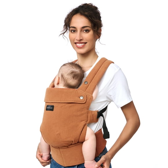 Momcozy Cangurera Ergonómico, Portabebés De Algodón Y Lino Natural, Mochila Para Bebé BC001