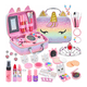 thumbnail image 1 of "Set Estuche Maquillaje Ninas Juguetes Belleza Tocado Lavable unicornio Lab.G Rosa", 1 of 5