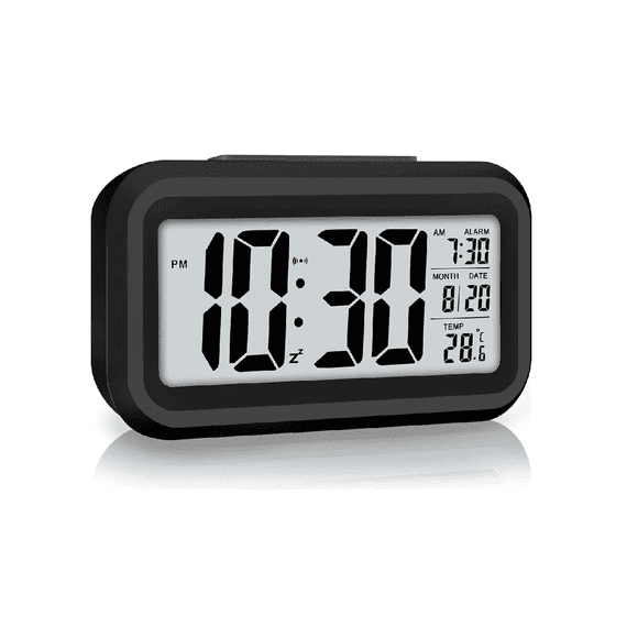 Despertador Digital Led De Cabecera Inteligente Negro