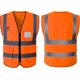 thumbnail image 1 of Chaleco de Seguridad Simonetta Vespetti con Tiras Reflectantes y Cierre Talla S 5 Piezas Naranja, 1 of 5