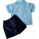 thumbnail image 2 of Guayabera para Bebé Pañalero con Short, Conjunto Mexicano de 2 Piezas para Niño, Guayabera Infantil de Manga Corta, 2 of 4