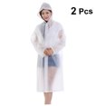thumbnail image 4 of Luxshiny 2Ud Impermeable Transparente Para Adulto Y Portátil Con Capucha Para Lluvia, 4 of 8