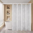 thumbnail image 4 of Cortina de Ducha de Plástico, Gruesa, Impermeable y Resistente al Moho, Cortina de Baño con Separación de Agua, 80 x 180 cm, para Baño, Dormitorio, Inodoro, 4 of 6