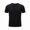 thumbnail image 1 of Playera George para Caballero Cuello Redondo Manga Corta Diseño Liso Negro Talla M, 1 of 4