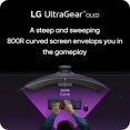 thumbnail image 4 of LG 45GS95QE Ultragear OLED Monitor curvo para juegos 45 pulgadas WQHD 800R 240 Hz 0,03 ms DisplayHDR True Black 400 AMD FreeSync Premium Pro NVIDIA G-Sync HDMI 2.1 DisplayPort Soporte inclinable/altur, 4 of 5