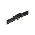 thumbnail image 3 of Cinturón de vestir de cuero con hebilla automática para hombres Inspire Chic, diseño geométrico dorado 53 1/8-55 7/8, 3 of 6