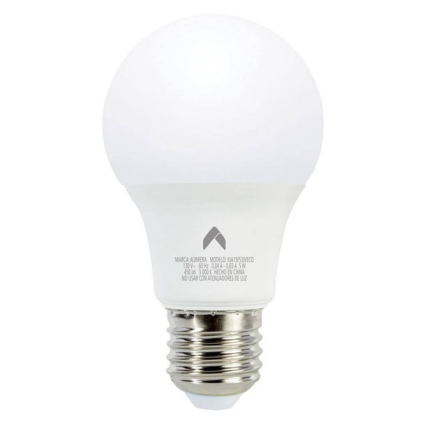 Foco Aurrera Tipo A19 5W Luz Cálida