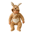 thumbnail image 1 of Mameluco Canguro con peluche desmontable y bolso frontal Unisex 6 meses, 1 of 3