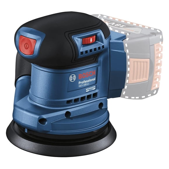 Lijadora Roto Orbital Bosch Inalámbrica GEX 185-LI 18V SB Brushless