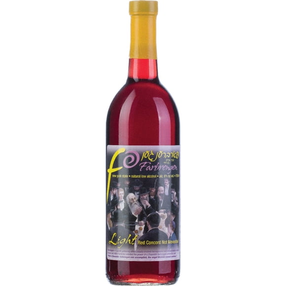 Vino Tinto Extra Kosher Farbrengen Light Red Concord USA