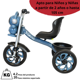 thumbnail image 5 of Triciclo para Niños Astronauta con Luz Sonido Ruedas de Eva y Canasta Trasera Apto a partir de 2 Años Soporta hasta 20 kg - Azul, 5 of 6