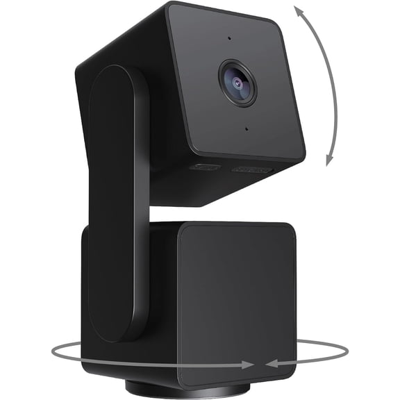 WYZE Cámara de Seguridad Int. Cam Pan v3 IP65 Int./Ext., 1080p, Pan, Inclinación, Zoom, Wi-Fi, Seguimiento de Movimiento, Visión Nocturna Color, Audio Bidireccional, Negro