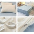 thumbnail image 4 of Juego de cama de 4 piezas para dormitorios | Poliéster suave lavado | Tamaños individual y matrimonial | Diseño reversible | Incluye funda nórdica, sábana ajustable y 2 fundas de almohada, 4 of 6