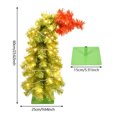 thumbnail image 3 of Amzcrzy Decoración navideña,Árbol de Navidad,Luces navideñas Árbol de Navidad artificial flexible con luces LED cálidas, árbol de Navidad con copa curva y caprichosa, decoración navideña de mesa para, 3 of 8