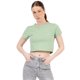 thumbnail image 1 of Playera Crop Básica Manga Corta Para Mujer Quarry Color Verde Claro/Agua, 1 of 4