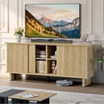 thumbnail image 4 of Mueble TV Patas Madera Puerta Corredera Sala Color Madera 2 Anaqueles Pinmoco 4B-LOG, 4 of 9