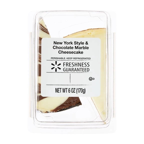 Tarta de Queso Estilo New York con Mármol de Chocolate 2 Rebanadas