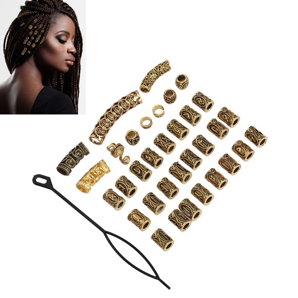 Joyería Para Mechones De Pelo, Accesorio Ajustable, Estilo Múltiple, Trenzas, Anillos, Puños, Joyería Para La Vida Diaria