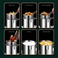 thumbnail image 5 of Deep Fryer With Basket Mini Deep Fryer 304 Stainless Steel Small Deep Fryer Multi-functional Cookware For Grilling Chicken Legs Fries And Chicken Cutlets., 5 of 5