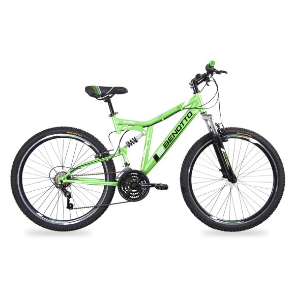 Bicicleta BENOTTO Montaña SNIPER R27.5 21V. Hombre DS Frenos "V" Acero Verde/Negro Talla:UN