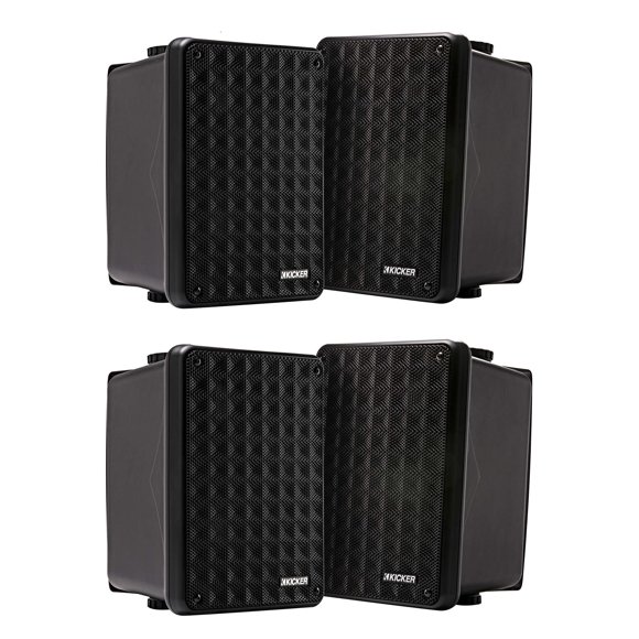 Parlantes KICKER 46KB6B Negro para Exterior - Pack de 4