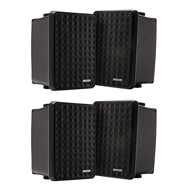 Parlantes KICKER 46KB6B Negro para Exterior - Pack de 4