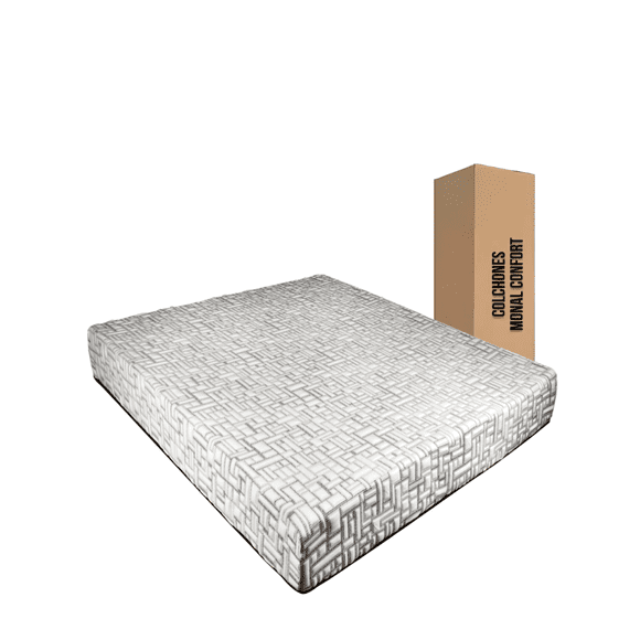 Colchón King En Caja Monal Confort 21 cm de grueso Tecnología Adaptativa