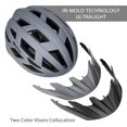 thumbnail image 2 of Casco de bicicleta GROTTICO para adultos Mountain Road con luz y visera, 2 of 7