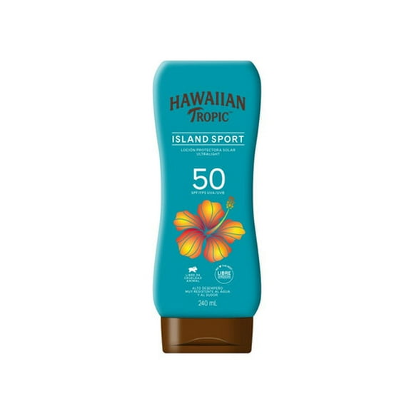 Protector Solar Hawaiian Tropic Island Sport FPS 50 island sport en loción 240 ml