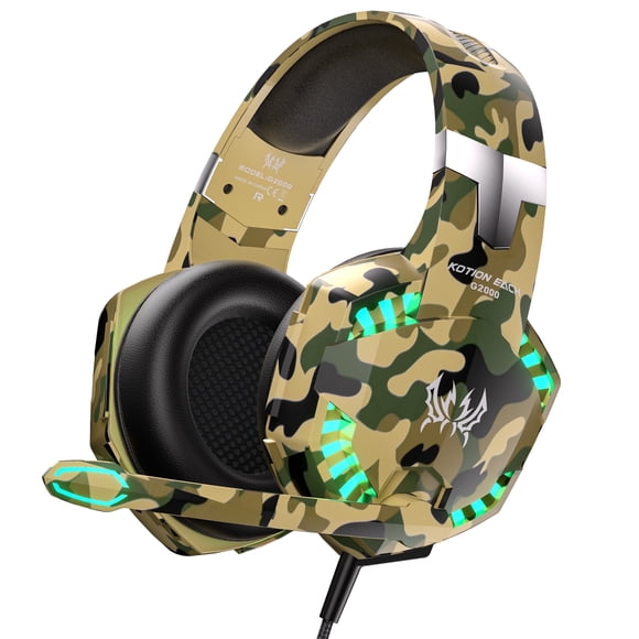 Audífonos Gamer para PS5/PS4/PC/Mac/Switch/Xbox, Audífonos Gamer con Cable con Micrófono con Cancelación de Ruido, Sonido Envolvente 7.1, Luces RGB