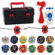 thumbnail image 1 of Juguete 19 Piezas Battling Burst Gyros Tops, Caja de Heerramientas de Juguete Burst Gyro, 1 of 7