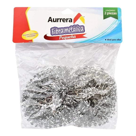 Fibra metálica Aurrera pequeña 2 pzas