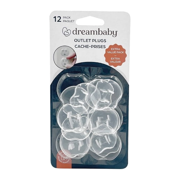 Protectores para enchufes (12 Pz) Dream Baby Tee Zed De plástico Color transparente