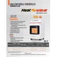 thumbnail image 4 of Calentador Calefactor Portatil de Gas LP 3 Radiantes Blanco HG3X Heat Wave, 4 of 4