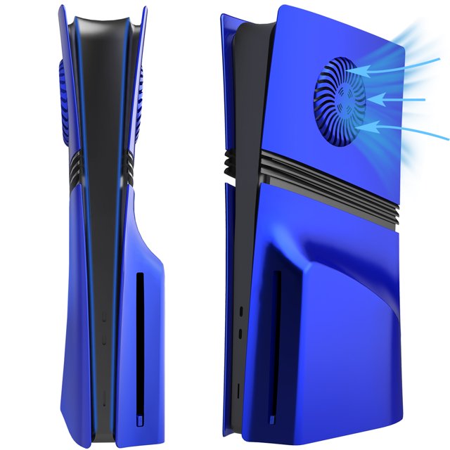 Funda para PS5 Pro con rejillas de ventilación y filtro antipolvo, panel ABS rígido antiarañazos, accesorio para panel lateral, carcasa de repuesto a prueba de golpes
